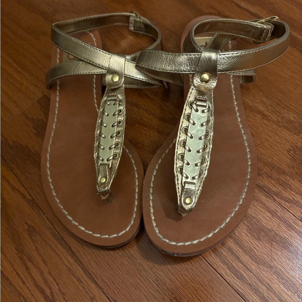 Dolce Vita Gold Strappy Sandals - Size 7